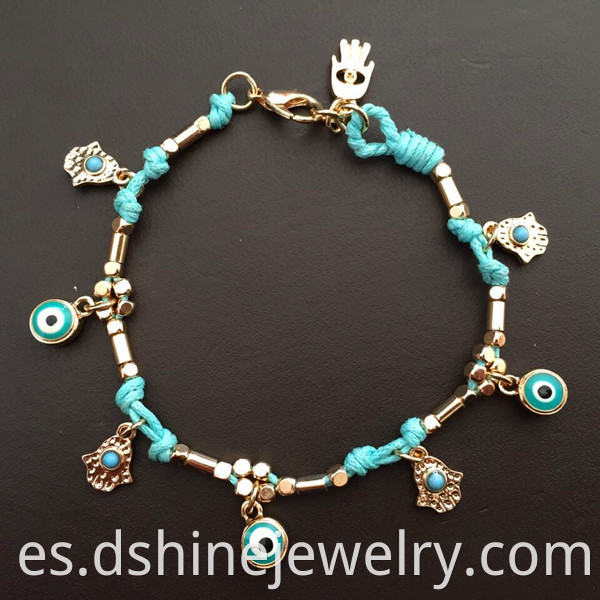 Lucky Turkey Evil Eye Bracelet